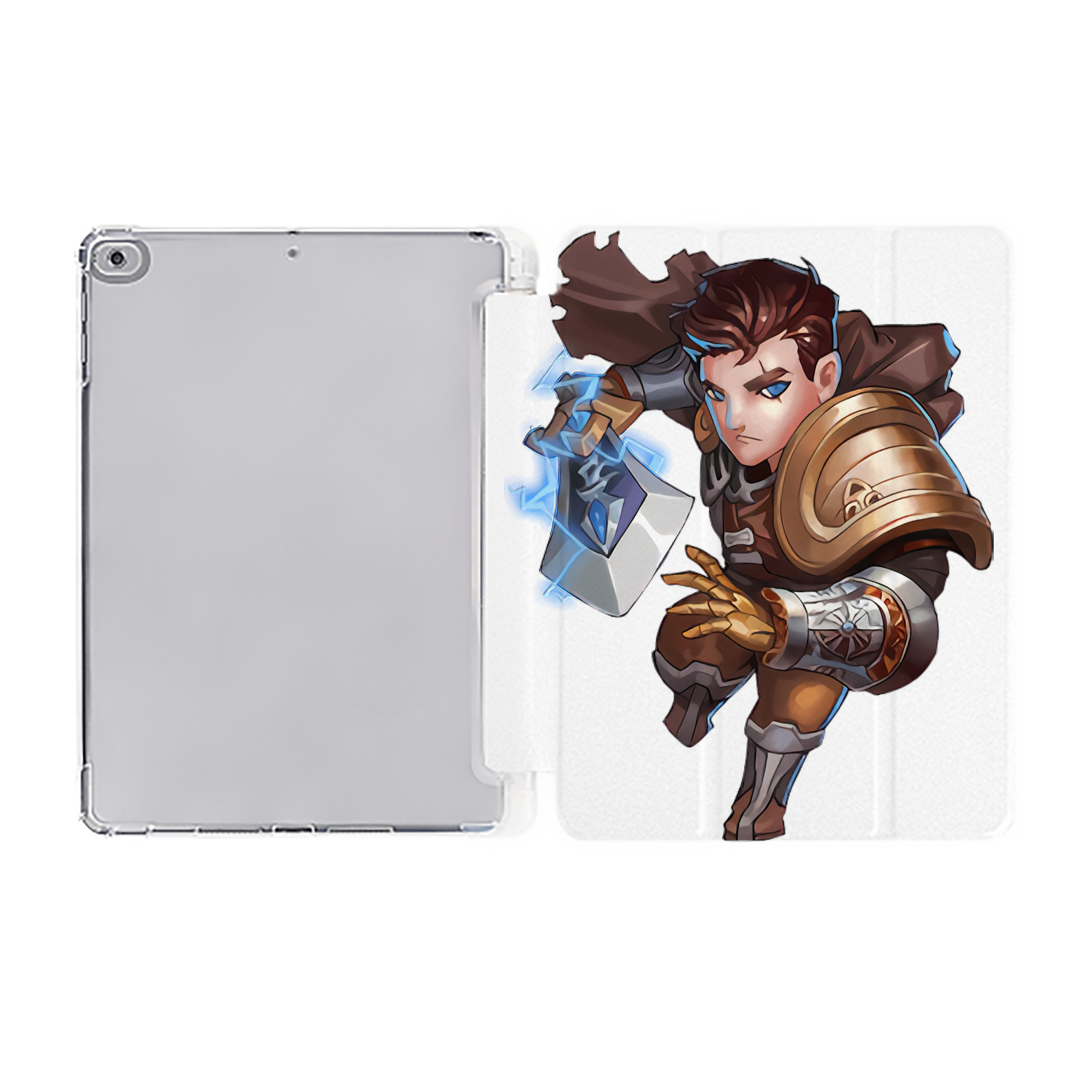 （画像用） リーグ・オブ・レジェンド League of Legends LOL IPad ケース ペン収納付き 三つ折りスタンド PUレザー×シリコン 対応機種9.5/10.5/10.9インチ